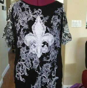 VOCAL embellished stretch t-shirt